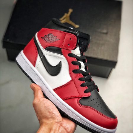 Air Jordan 1 Mid 'Chicago Black Toe' 554724-069