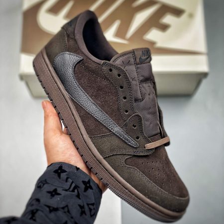Air Jordan 1 x Travis Scott 'Velvet Brown and Dark Mocha DM7866-202