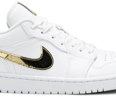 Wmns Air Jordan 1 Retro Low 'White Metallic Gold' CZ4776-100