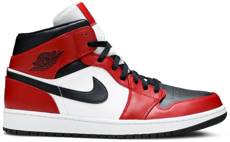 Air Jordan 1 Mid 'Chicago Black Toe' 554724-069