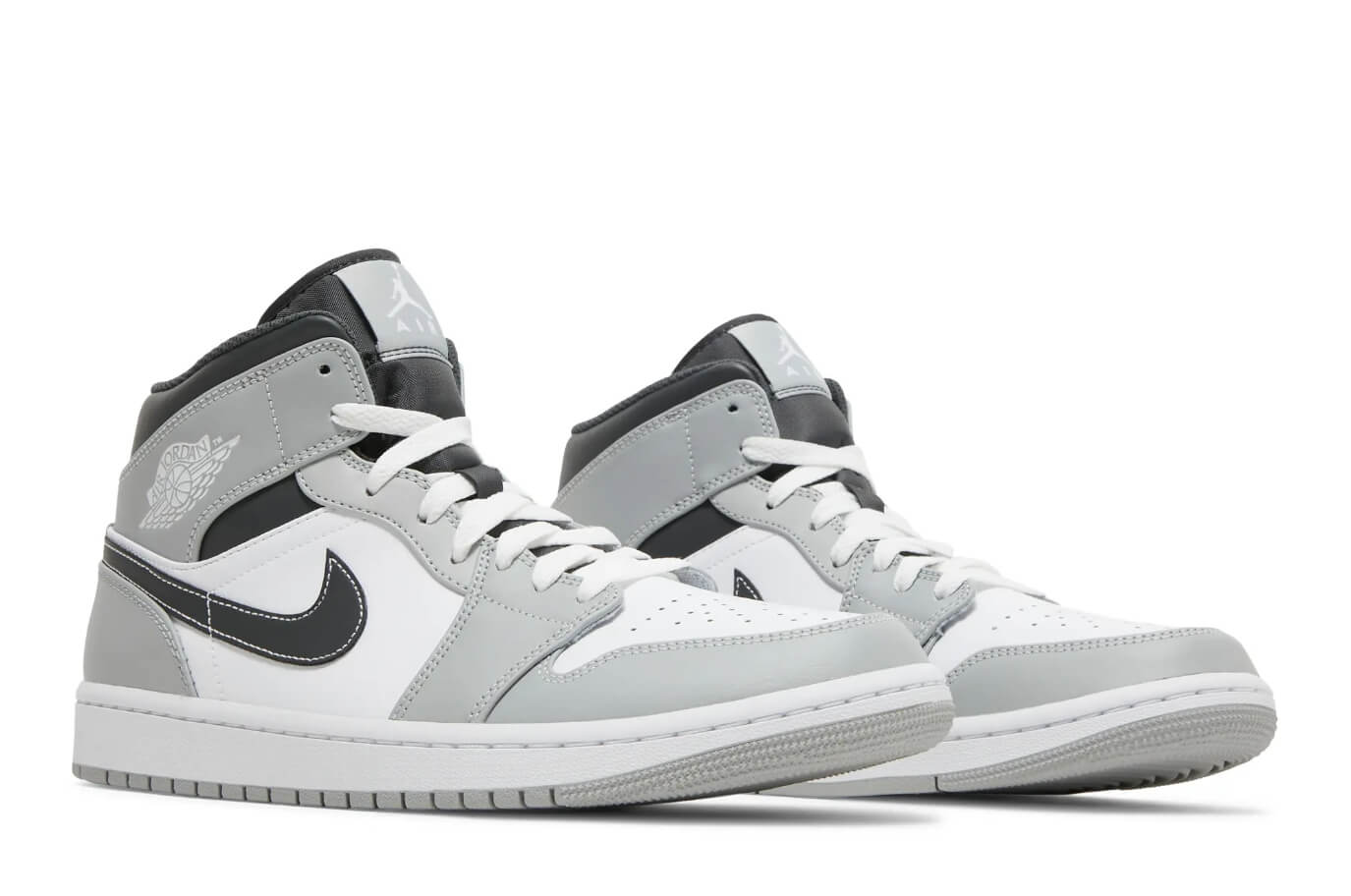 Air Jordan 1 Mid 'Light Smoke Grey' 554724-078