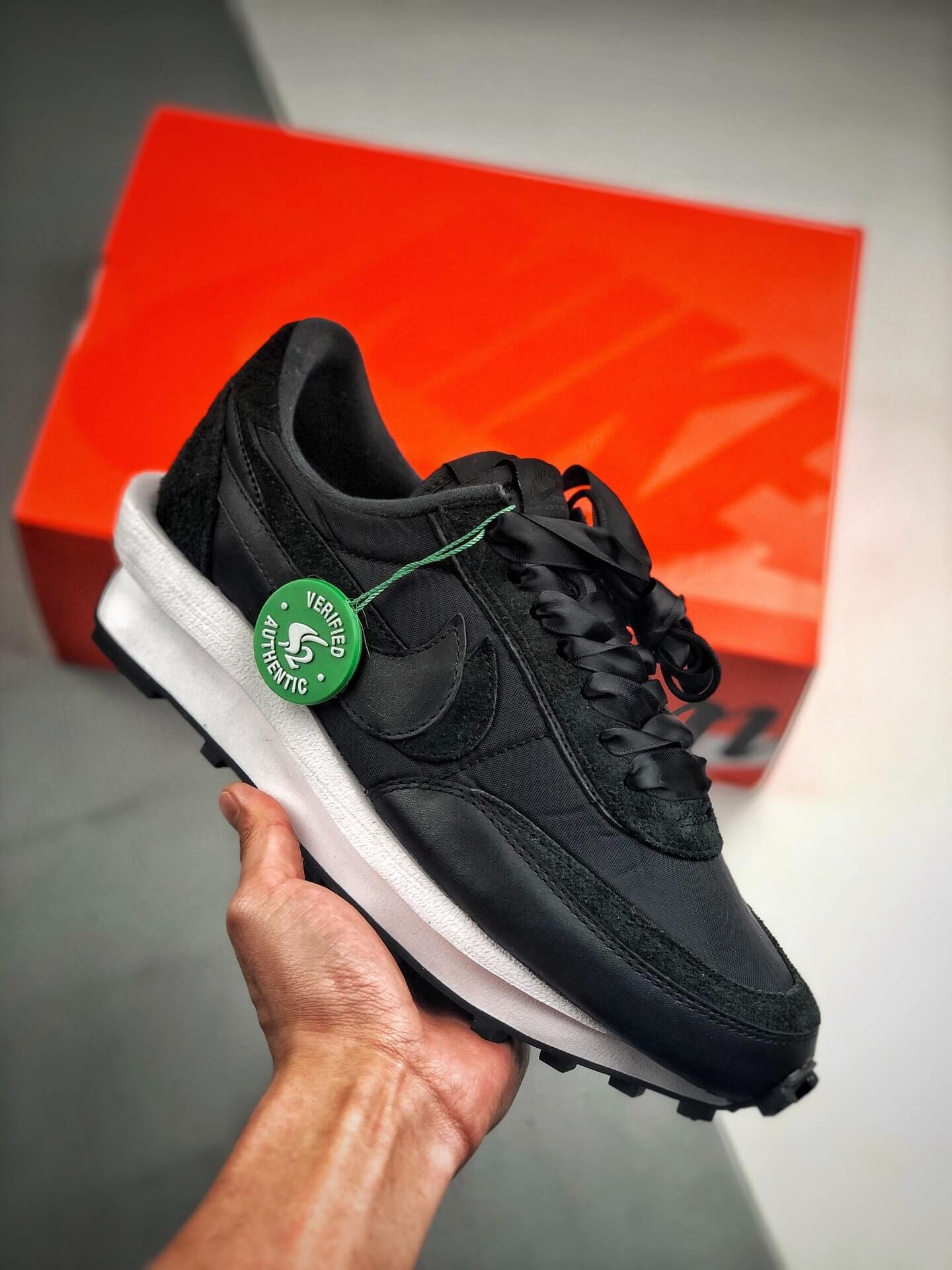 Sacai x LDWaffle 'Black Nylon' BV0073-002