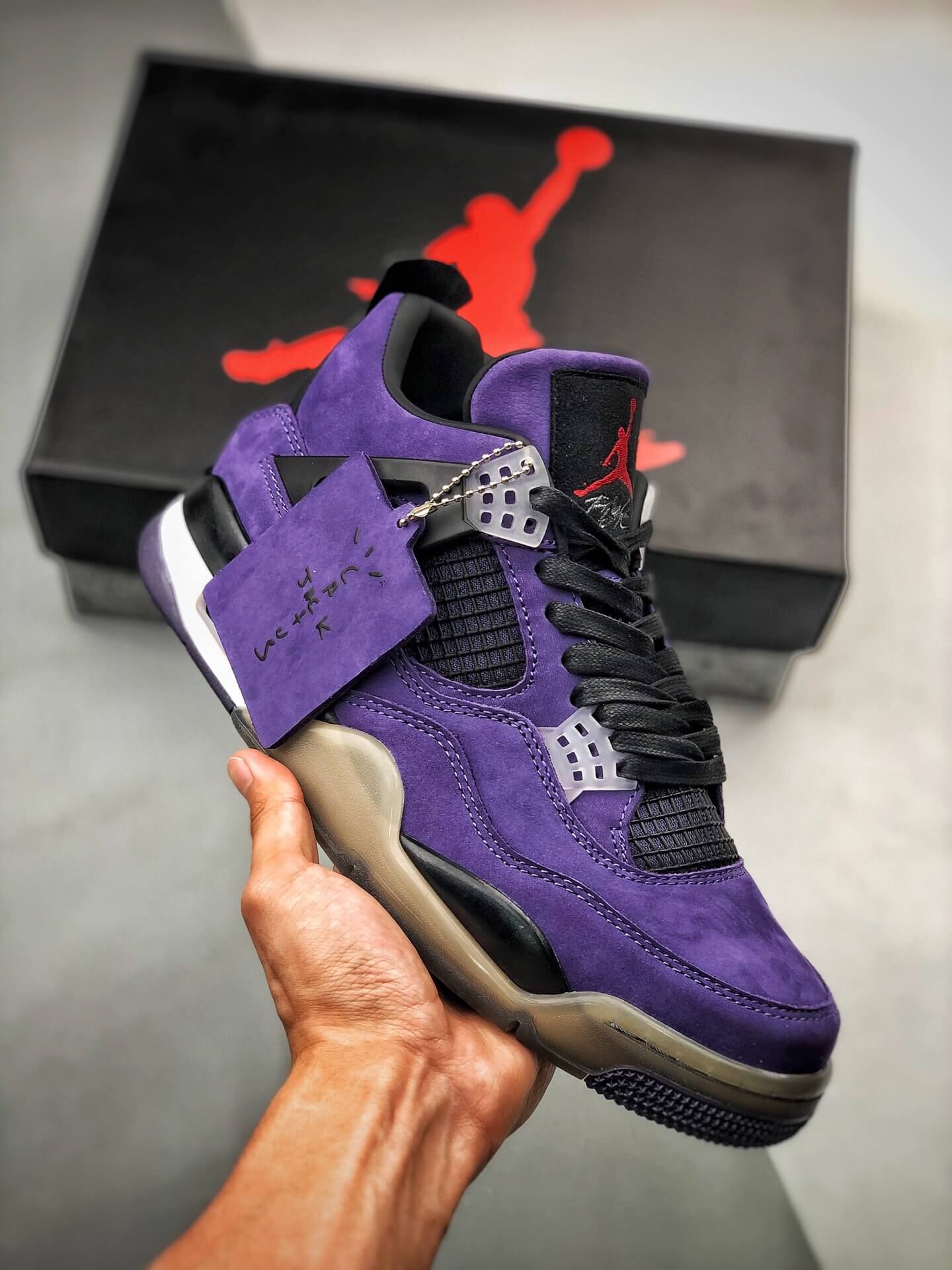 Air Jordan 4 X Travis Scott Purple 766296-LN4