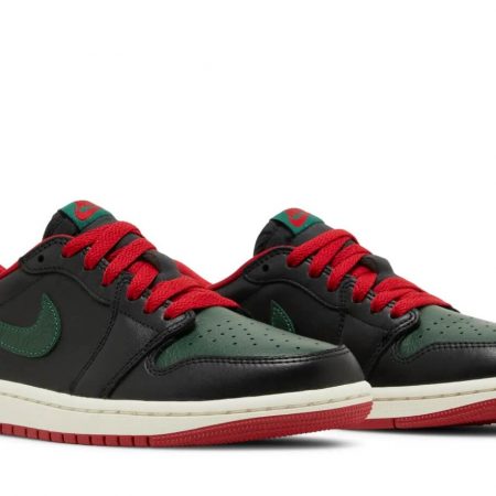 Wmns Air Jordan 1 Retro Low OG 'Black Gorge Green' CZ0775-036