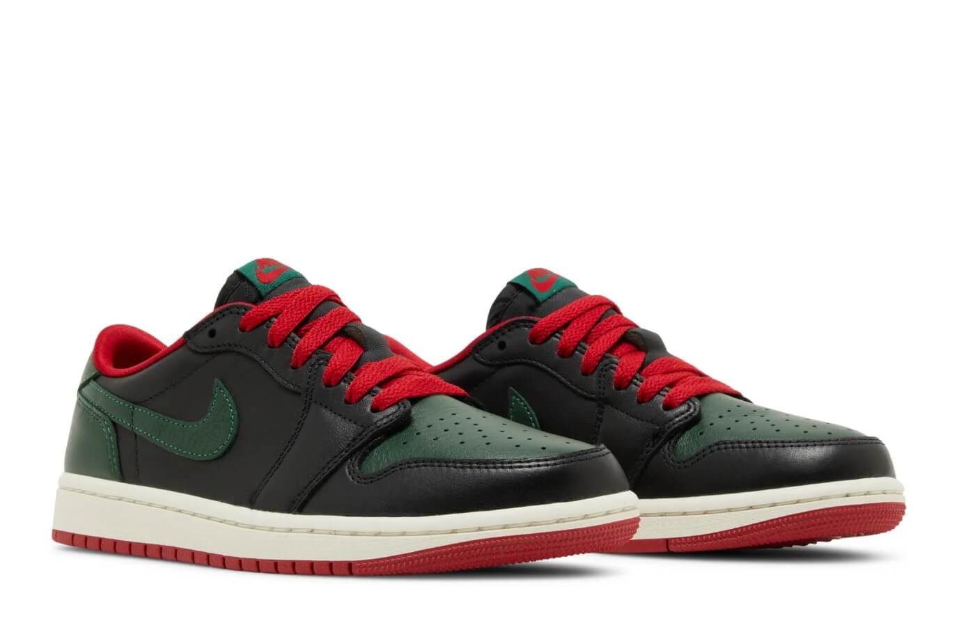 Wmns Air Jordan 1 Retro Low OG 'Black Gorge Green' CZ0775-036