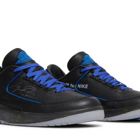 Off-White x Air Jordan 2 Retro Low SP 'Black Varsity Royal' DJ4375-004
