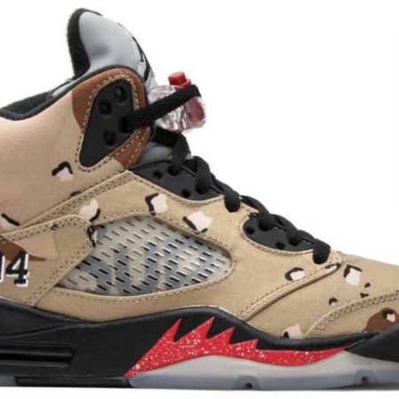 Supreme x Air Jordan 5 Retro 'Desert Camo' 824371-201