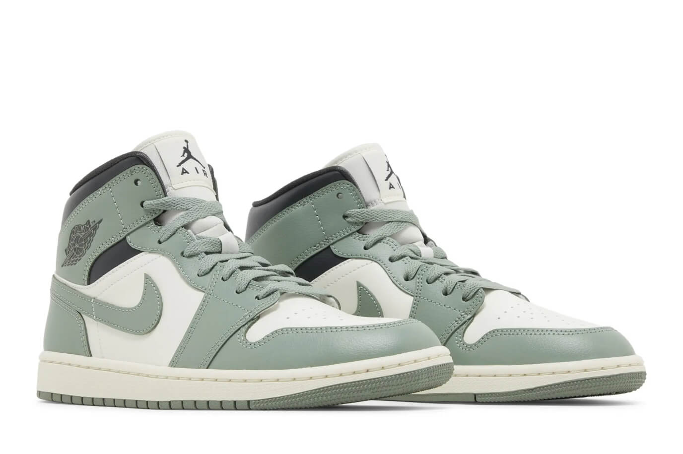 Wmns Air Jordan 1 Mid 'Jade Smoke' BQ6472-130