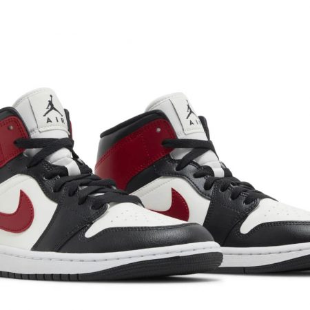 Wmns Air Jordan 1 Mid 'Black Toe' BQ6472-160