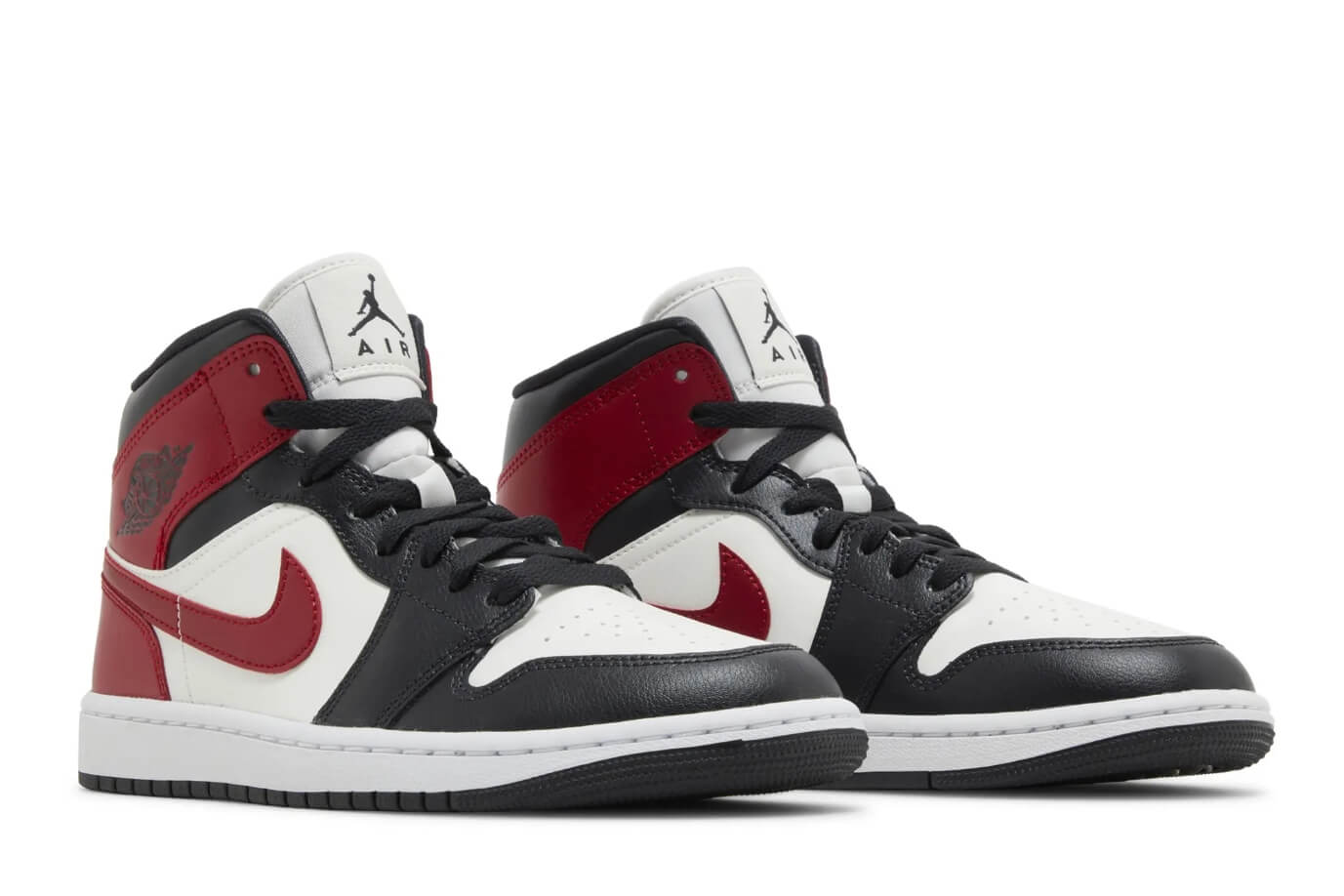 Wmns Air Jordan 1 Mid 'Black Toe' BQ6472-160