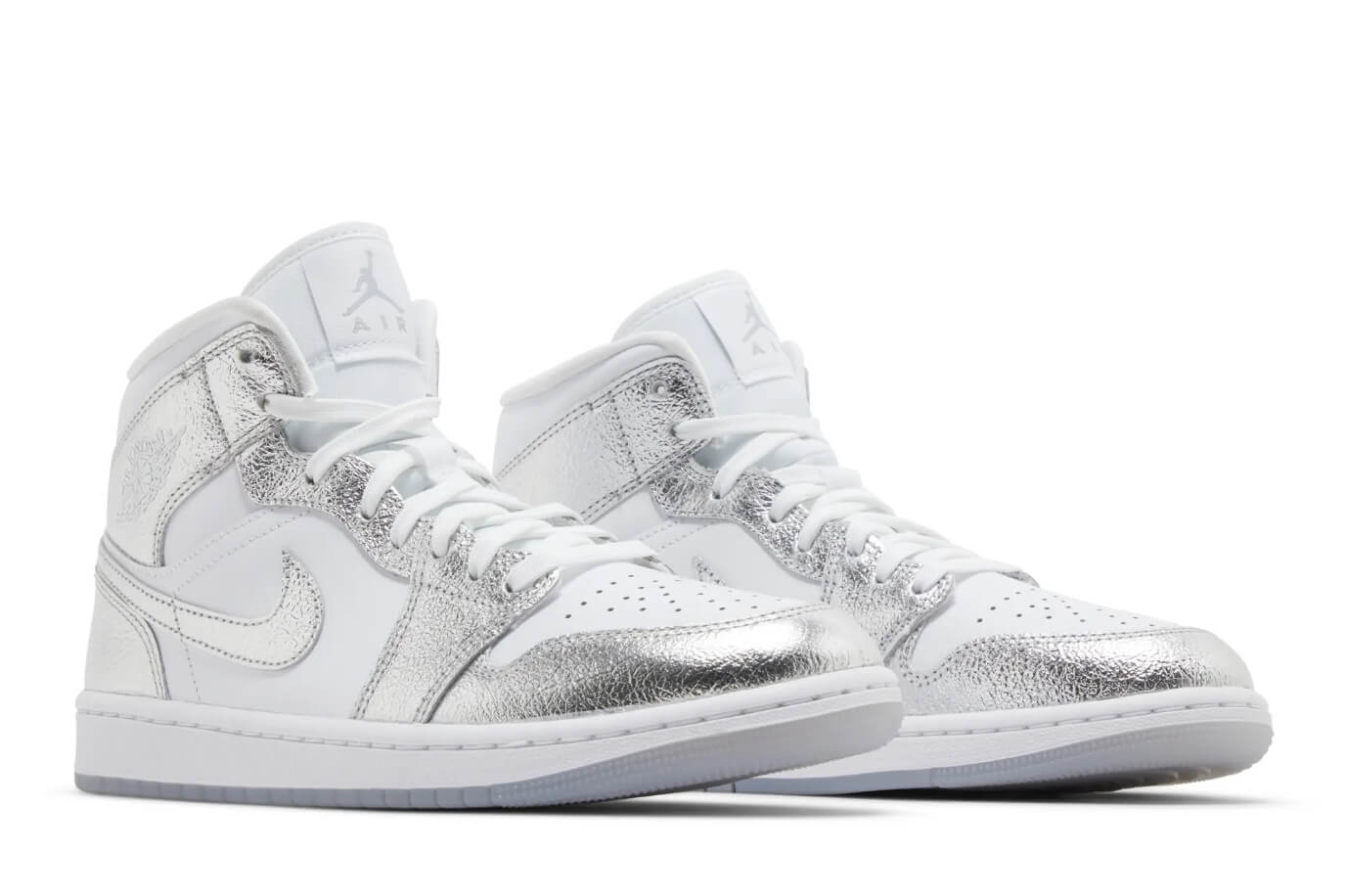Wmns Air Jordan 1 Mid SE 'Metallic Silver' FN5031-100