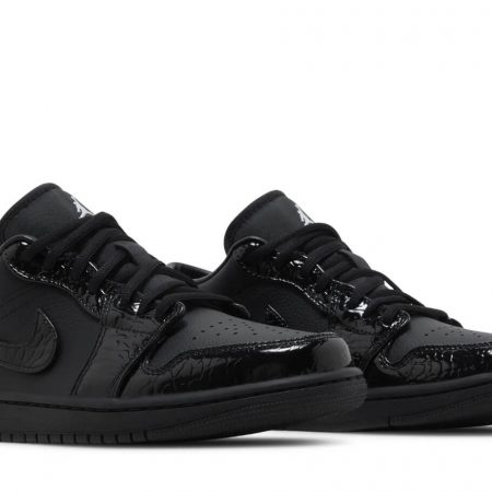 Wmns Air Jordan 1 Low SE 'Black Croc' HJ7743-010